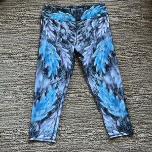 Feather print Leggings